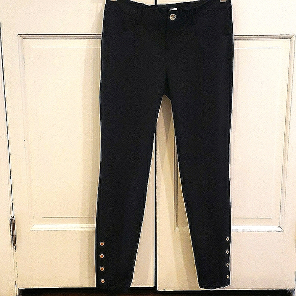 Skinny black legging style pants by Cache